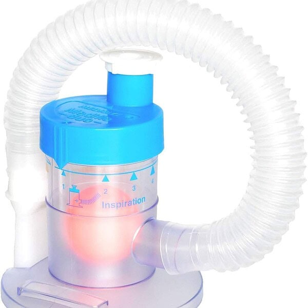 Respiratory equipment for physiotherapy, exercise and rehabilitation, medical equipment for respiratory training, physical care and recovery, breathing exercises, healthcare.
