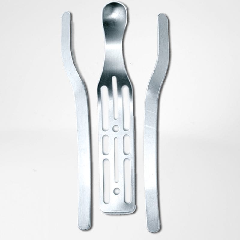 ManuLoc wrist brace 5 FRISKFYSIO wrist orthosis components, such as titanium braces and plastic brackets; medical devices for wrist and forearm support.
