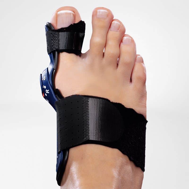 ValguLoc II hallux-valgusspalk 2 Voet met beugelbrace en bandage tegen verstuiking, medische orthese voor de tenen en middenvoet.