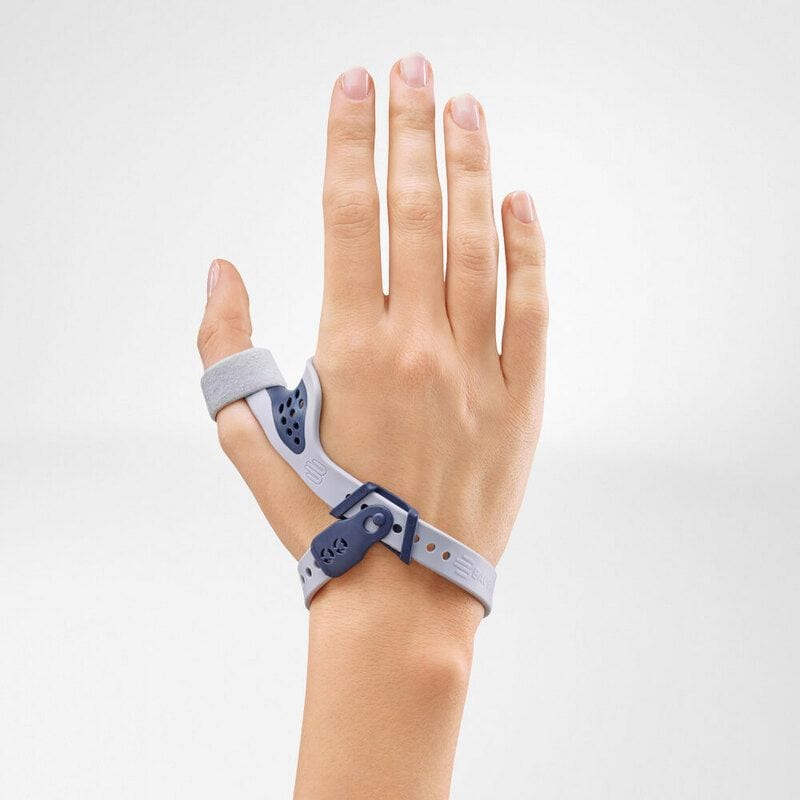 RhizoLoc OA duimorthese 5 Frisse duimorthese met verstelbaar bandontwerp, ondersteund door een lichte riem en kunststof mechanisme.