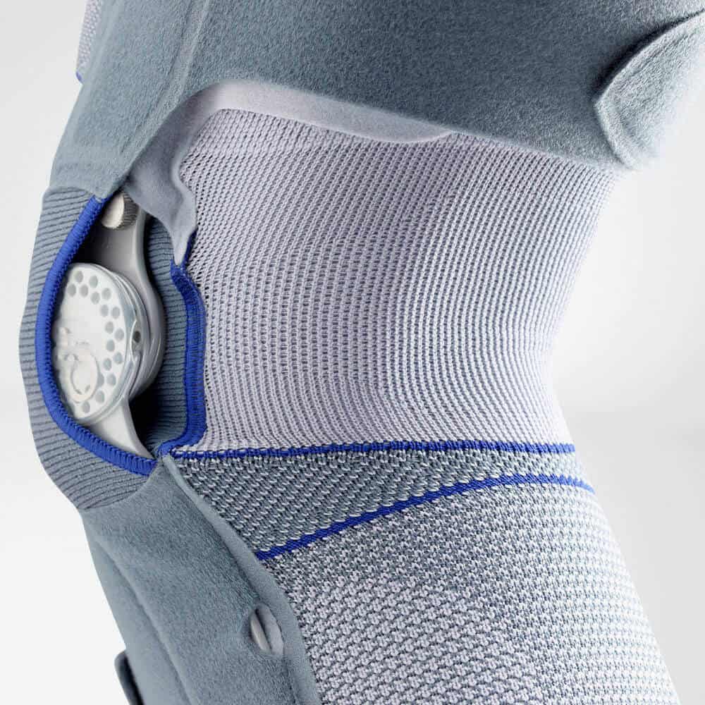 SofTec® Genu 2 Frisse rugbrace met verstelbare banden en microperforatie, ontworpen voor rug- en wervelkolomondersteuning bij fysiotherapie en pijnpreventie.