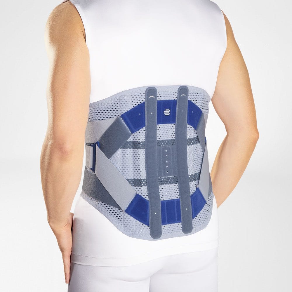 Spinova® Stabi Classic 1 Frisches orthosis back brace with back support and adjustable straps, designed for lower back and pelvic stabilisation.