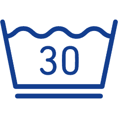 30-degree wash symbol