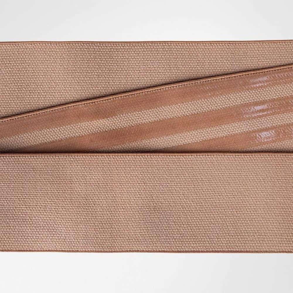 VenoTrain® curaflow armkousen 10 Draagband van anatomisch stevige, huidvriendelijke sportband in rosé-bruin met textuur en klittenband, ideaal voor fysiotherapie en correctie bij rug- en schouderklachten.